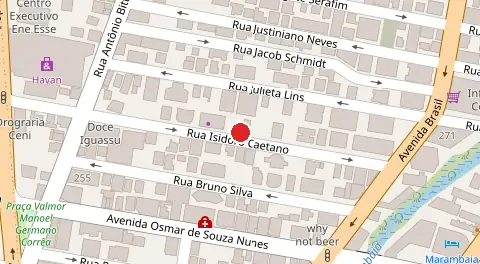 Mapa da localização