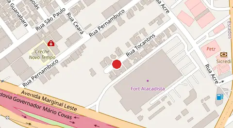 Mapa da localização