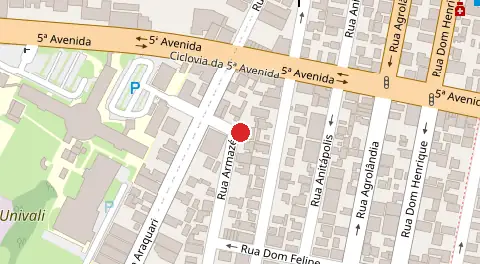 Mapa da localização
