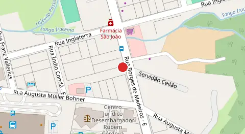 Mapa da localização