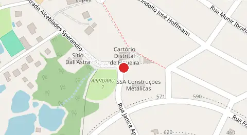 Mapa da localização