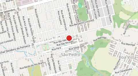 Mapa de São Thomas de Aquino