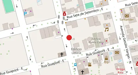 Mapa da localização