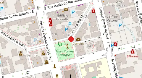 Mapa da localização