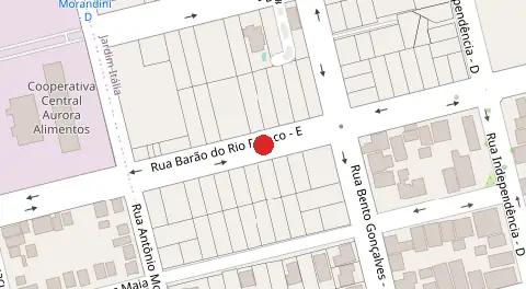 Mapa da localização