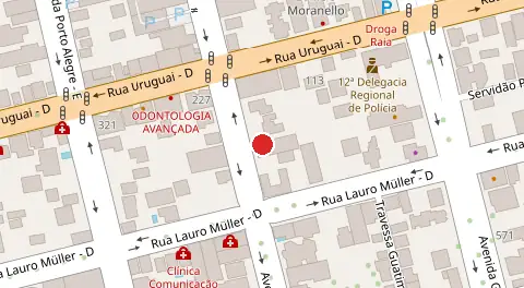 Mapa da localização