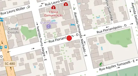 Mapa da localização
