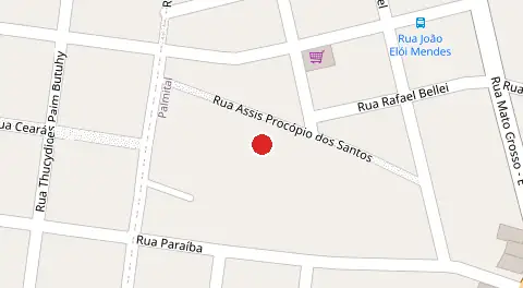 Mapa da localização