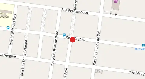 Mapa da localização