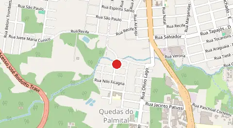 Mapa de Quedas do Palmital