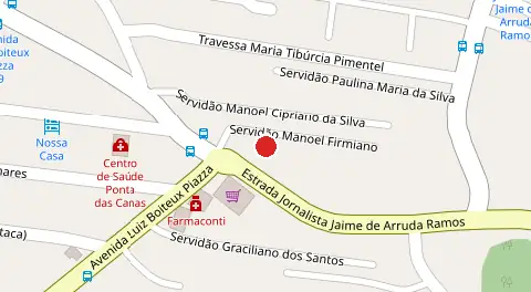 Mapa da localização
