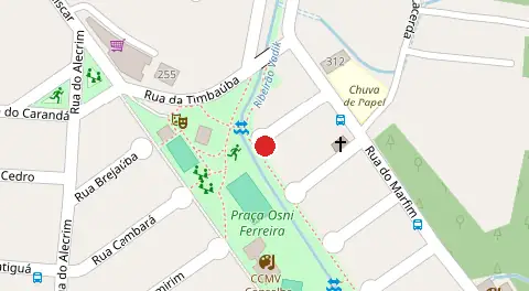 Mapa da localização