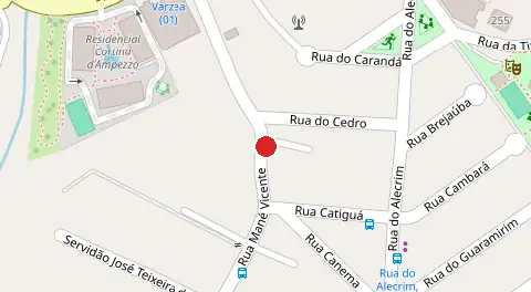 Mapa da localização