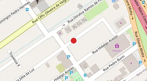 Mapa da localização
