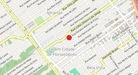 Mapa de Cidade Jardim de Florianópolis