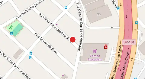 Mapa da localização