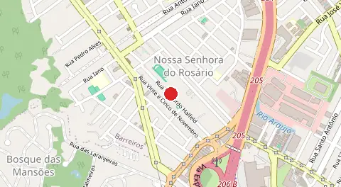 Mapa de Nossa Senhora do Rosario