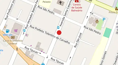 Mapa da localização