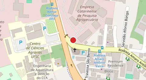 Mapa da localização