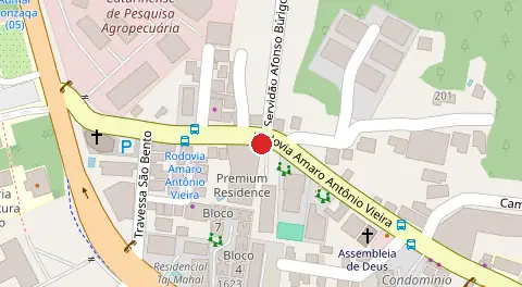 Mapa da localização