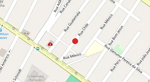 Mapa da localização