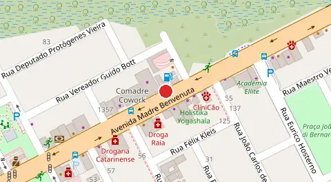 Mapa da localização