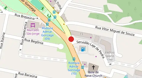 Mapa da localização