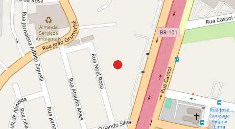 Mapa da localização