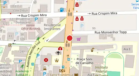 Mapa da localização