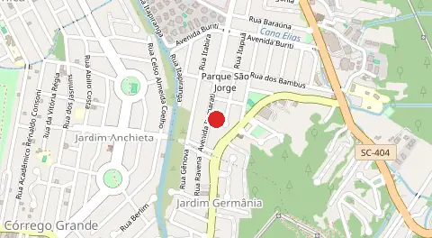 Mapa de Itacorubi