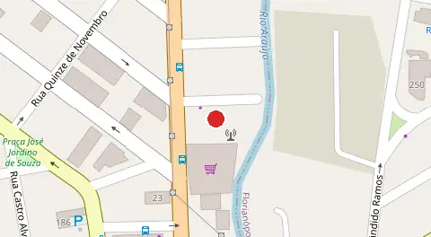 Mapa da localização