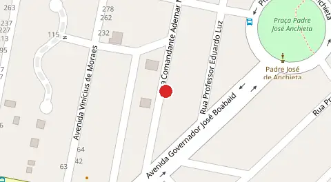 Mapa da localização