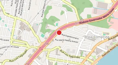 Mapa de Praia Comprida