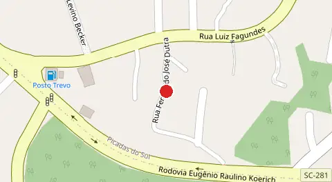Mapa da localização