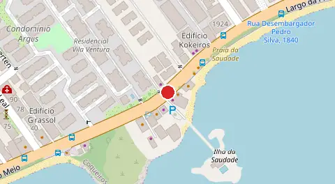 Mapa da localização