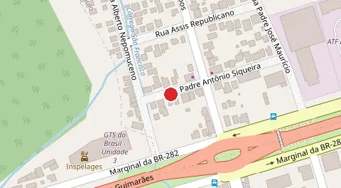 Mapa da localização