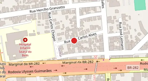 Mapa da localização