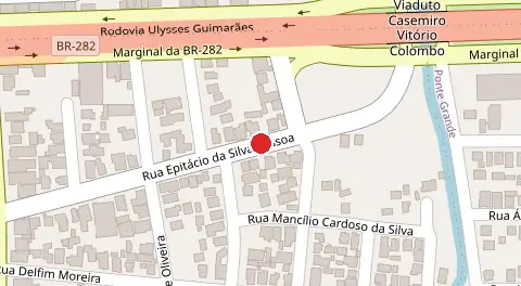 Mapa da localização