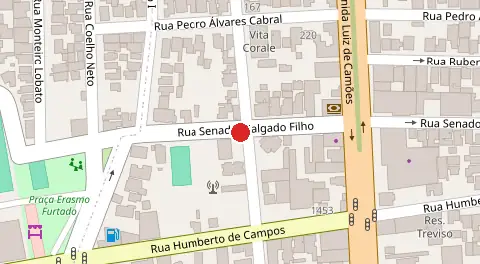 Mapa da localização