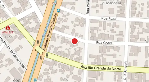 Mapa da localização