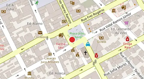 Mapa da localização