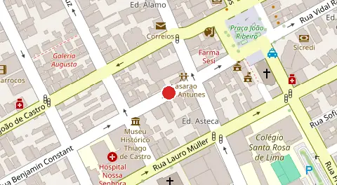 Mapa da localização