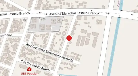 Mapa da localização