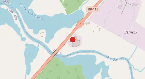 Mapa de Br 116 Iate Clube União