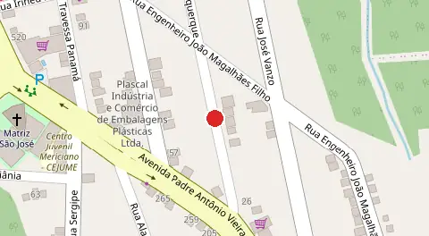 Mapa da localização