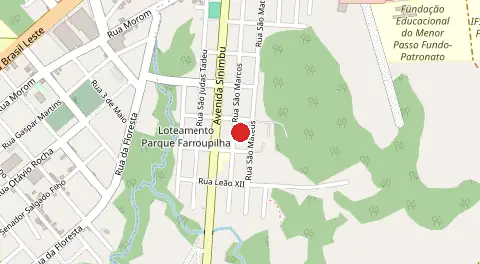 Mapa de Loteamento Parque Farroupilha