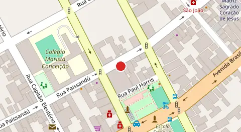 Mapa da localização