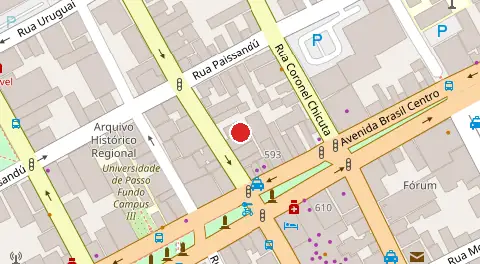 Mapa da localização