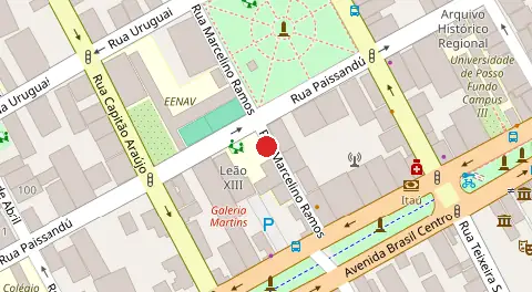 Mapa da localização
