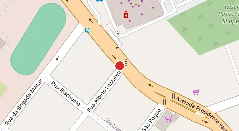 Mapa da localização